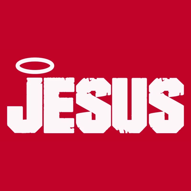 Lettres de Jésus avec auréole