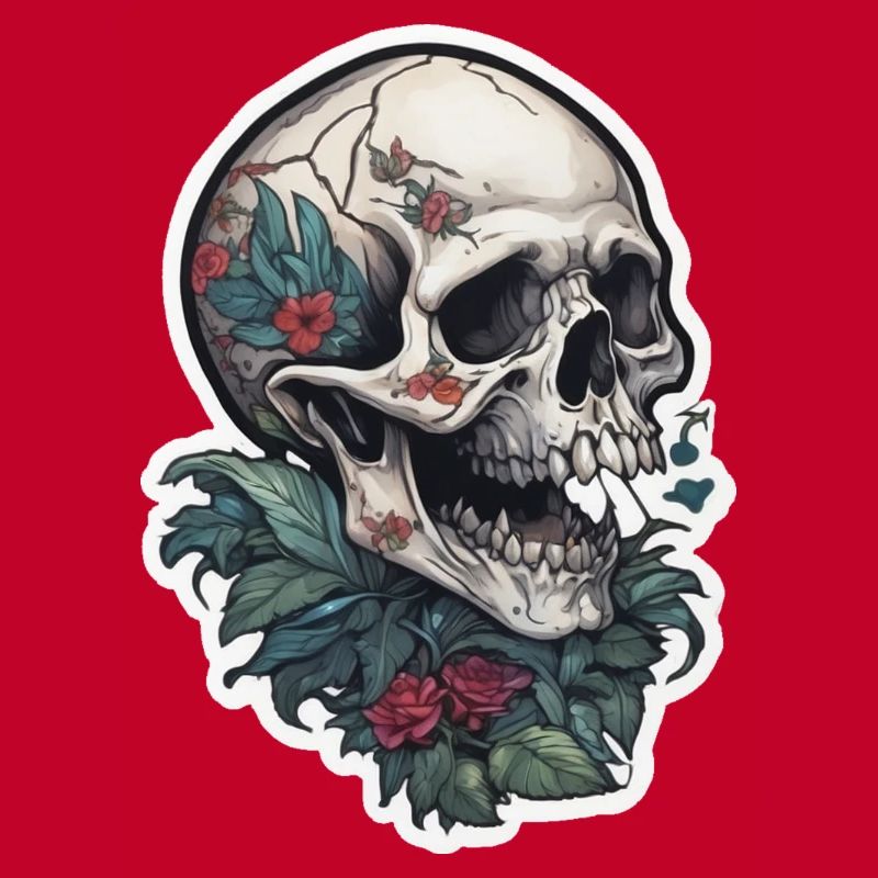 Conception de crâne d’impression de tatouage