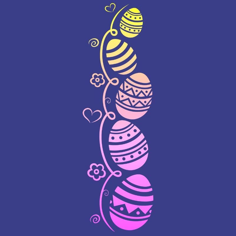 Colorful Easter eggs for Easter