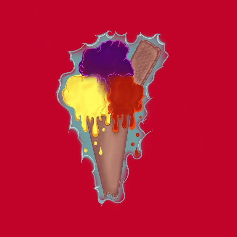 Regenbogen Eis 
