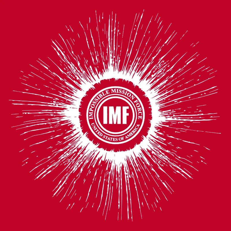 Mission Impossible Dead Reckoning IMF Logo Blanc