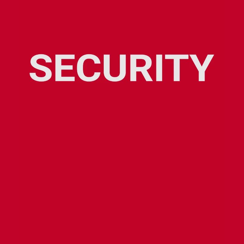 Security - back, back, back labeled