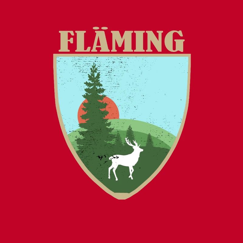 Fläming mit Hirsch