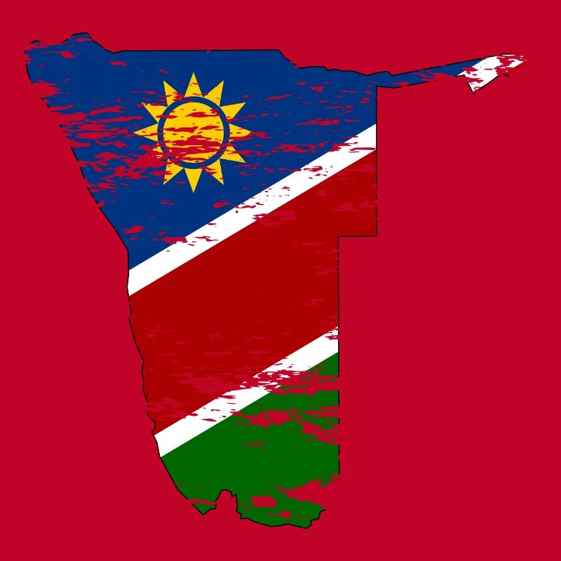 Namibia map used