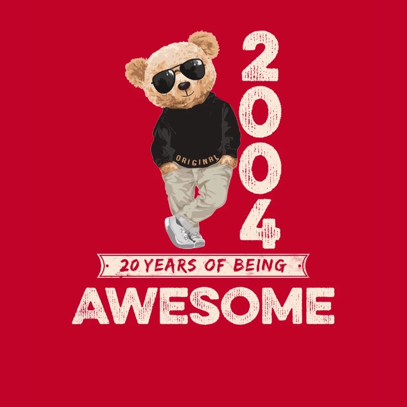 2004 Birthday Teddy Bear Being Awesome Orignal
