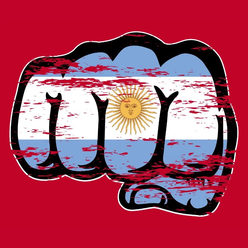 Poing du drapeau argentin utilisé