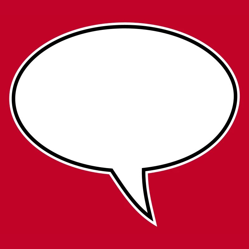 Speech bubble design right