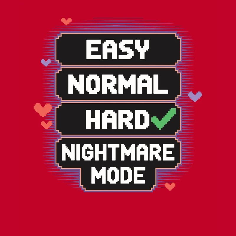 Select Difficulty: Life – Nightmare Mode 8Bit