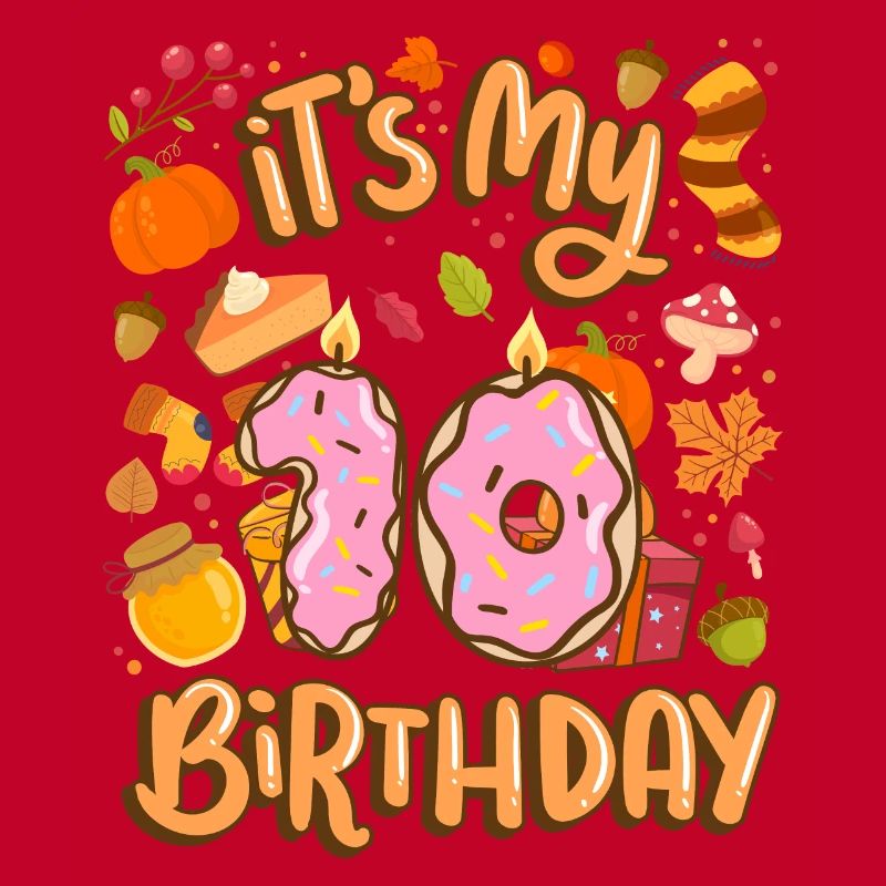 It's my 10 birthday autumn maple leaf