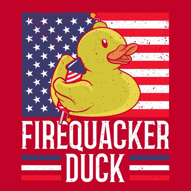 Firequacker Duck July 4 Firecracker