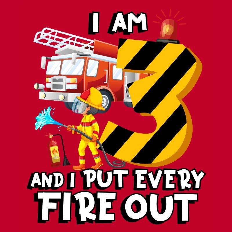 Fire engine firefighting I am 3 years old
