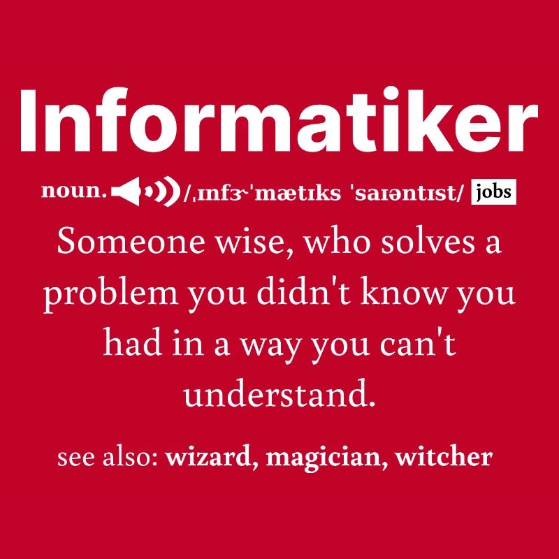 IT Informatik Informatiker Computerarbeit Geschenk