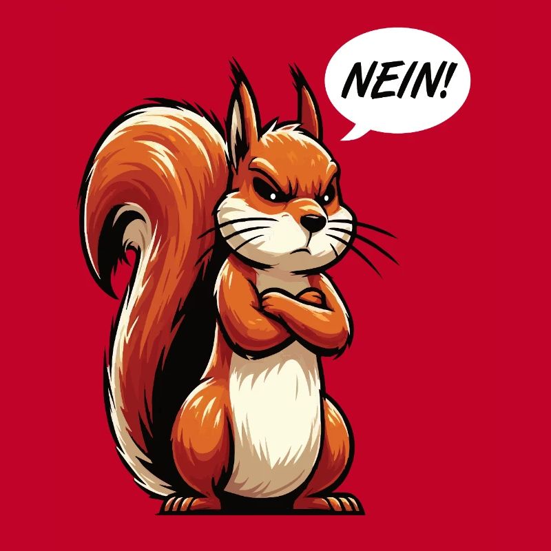 Nein Eichhörnchen Eichhorn Eichhörnchenliebhaber