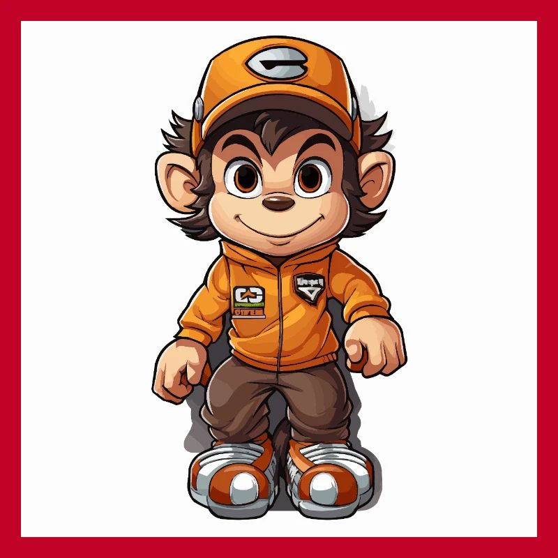 Monkey Skateboard Deck