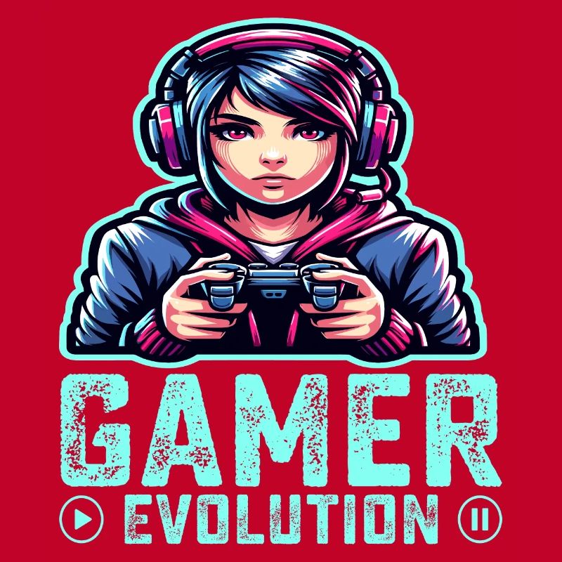 Die Evolution eines Gamers, cooles Gaming-Design