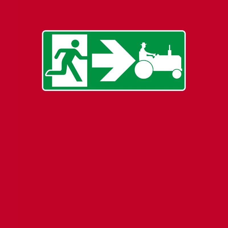 Emergency Exit Tractor Tractor Driver