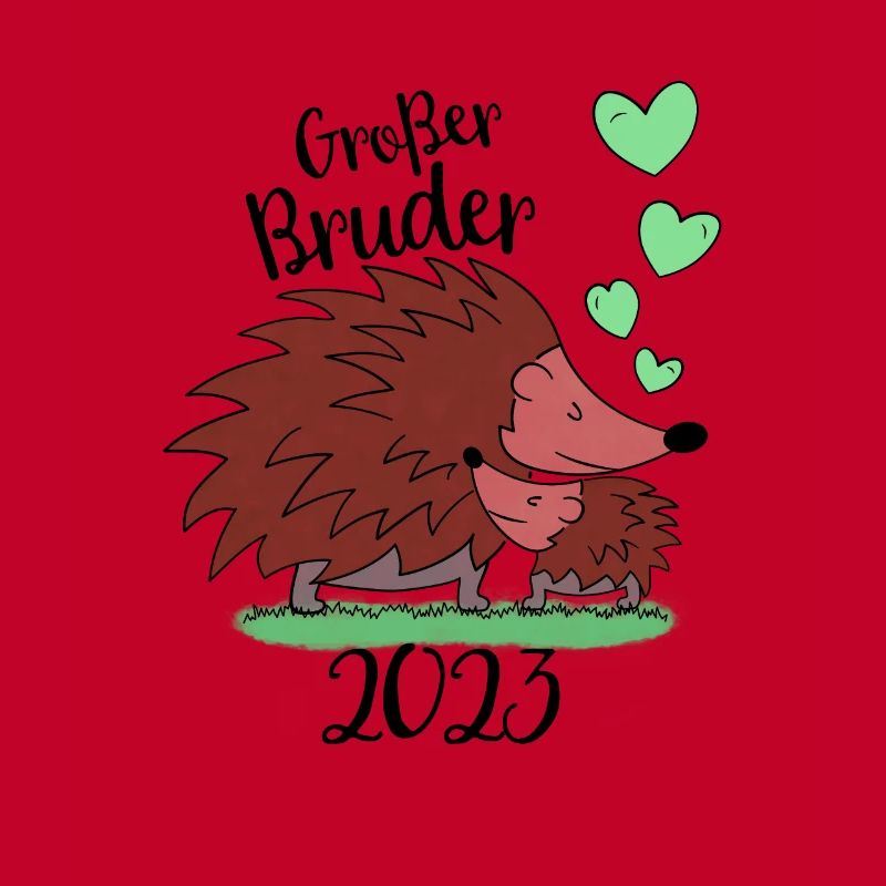 Großer Bruder 2023 - Süße Igel Geschenk Idee