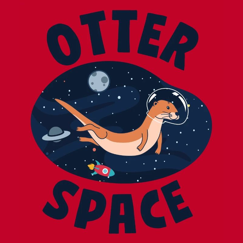 Otter Pun Space Science Astronaut