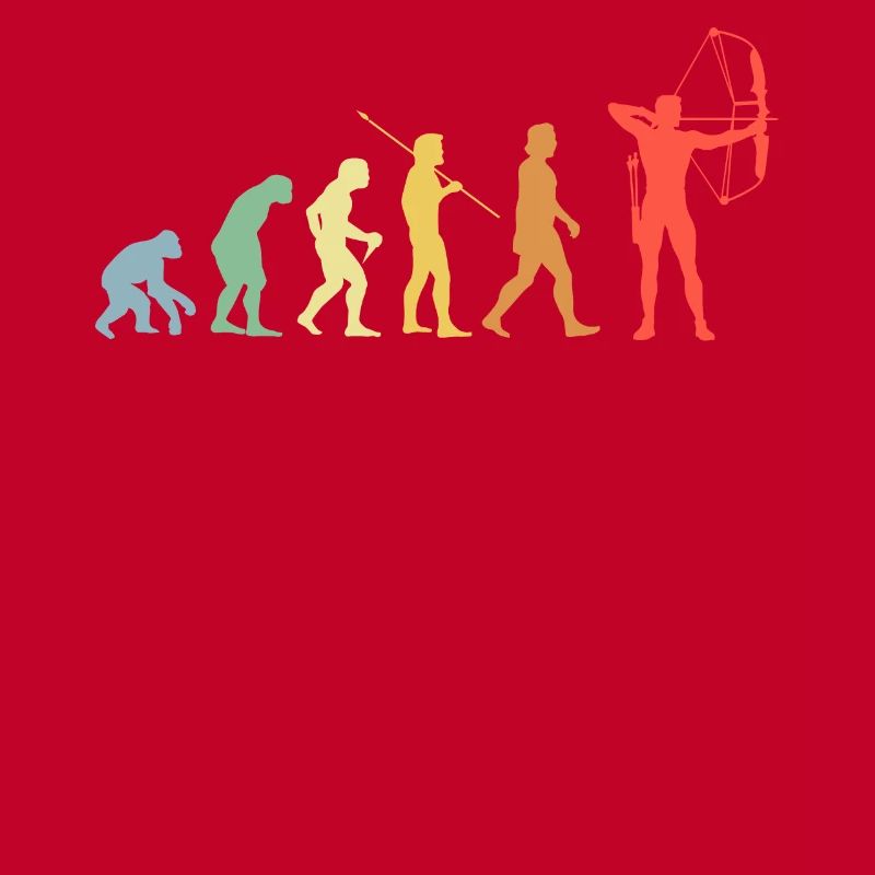 Bogen Evolution Retro Bogenschießen Bogenschütze