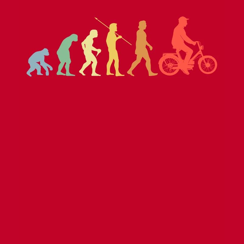 Mofa Evolution Retro Moped Mofafahrer