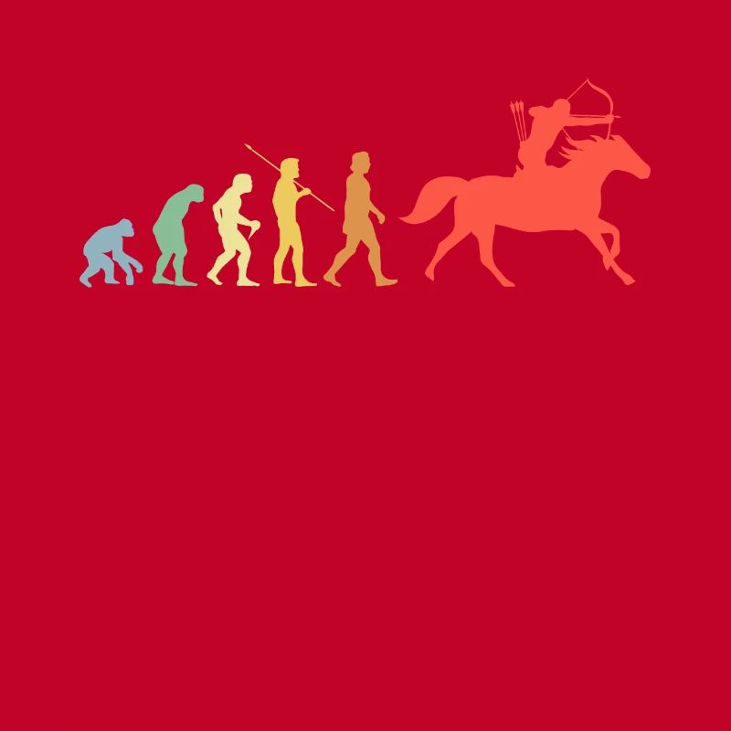 Pferd Und Bogen Evolution Retro Reiten Geschenk