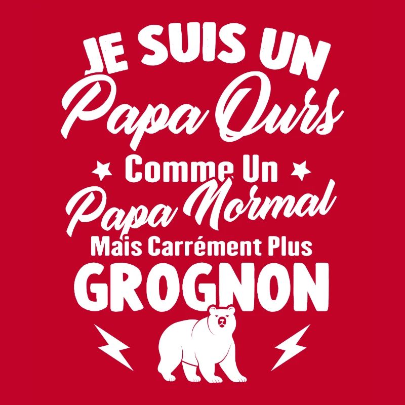 Je suis un papa ours c'est comme un papa normal