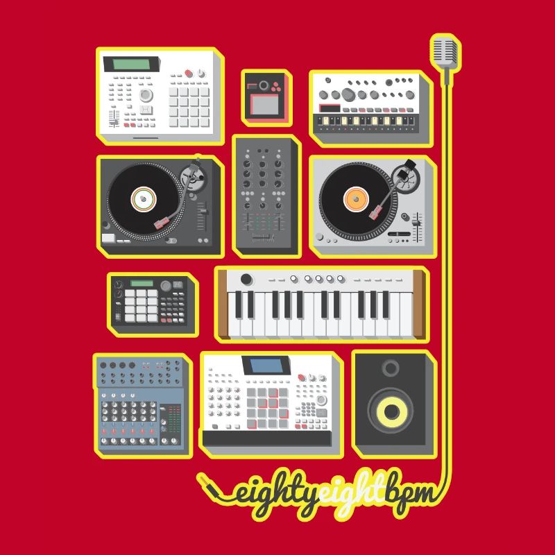 88 BPM ensemble complet (jaune / orange)