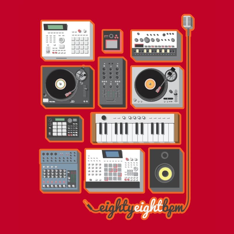 Ensemble complet de 88 BPM (orange / jaune)