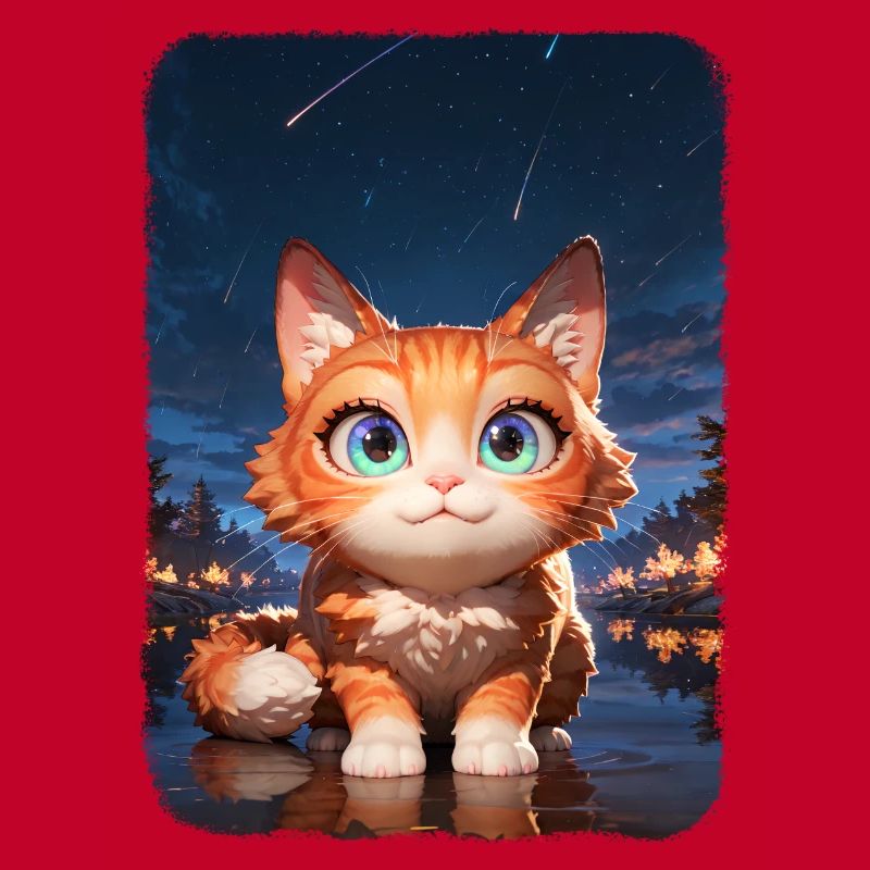 Chat mignon s'amusant pendant l'apocalypse