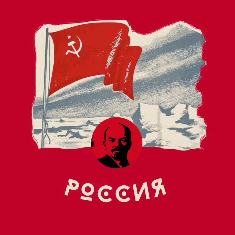 russie, lenin, drapeau, faucille, drapeau, moscou, russie