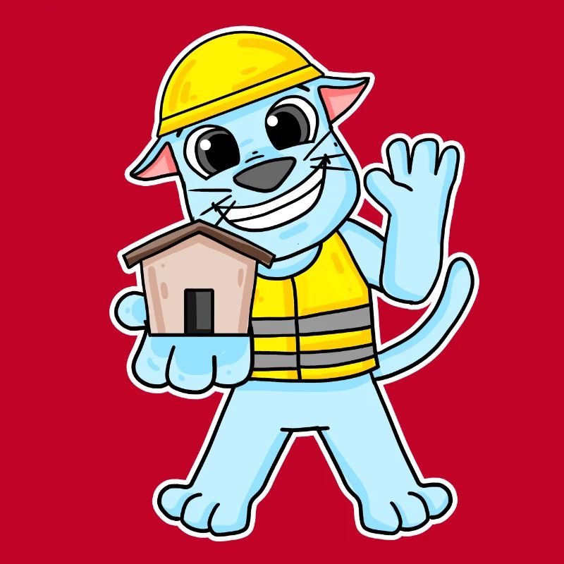 Cadeau de construction de maison de chat constructeur