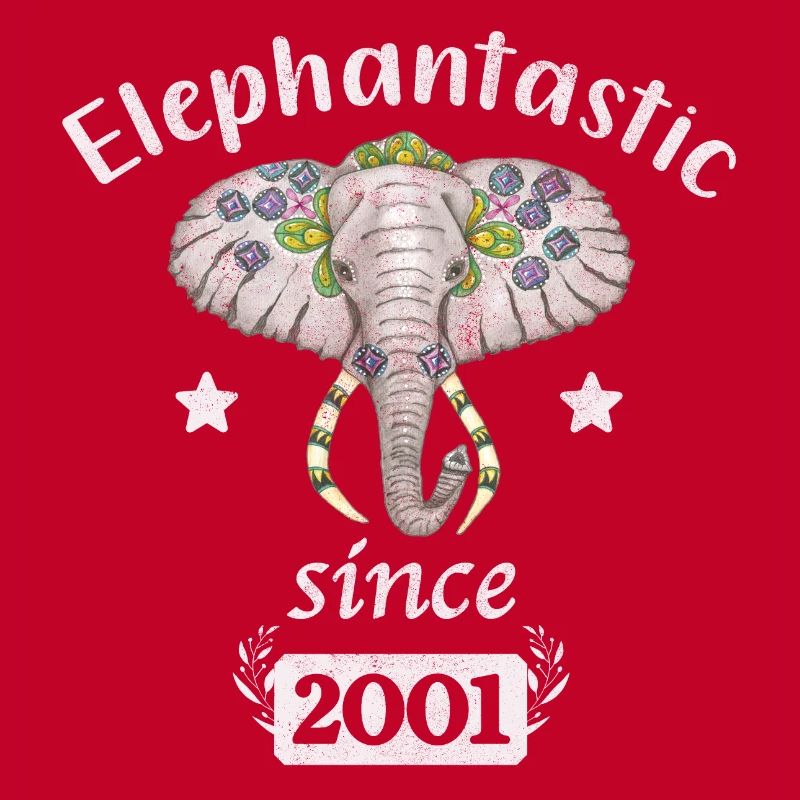 Elephantastic since 2001, elephant head decorated
