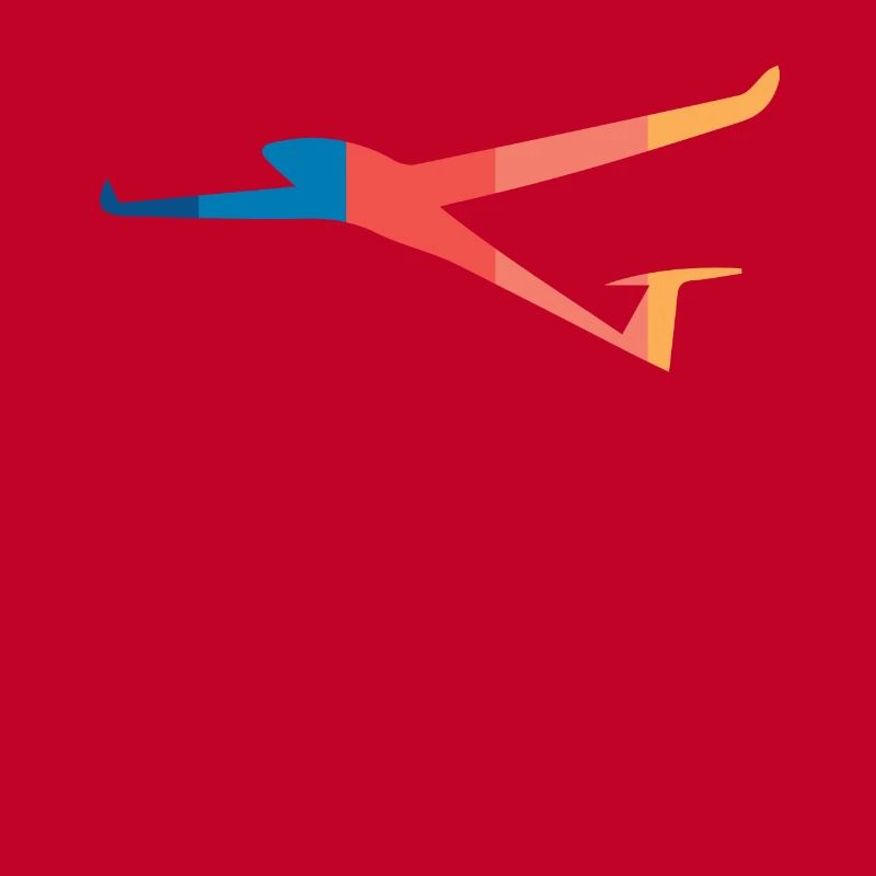 Glider pilot soaring
