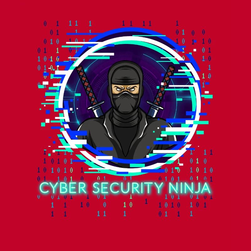 Cyber Security Ninja Programmierer Nerd Design
