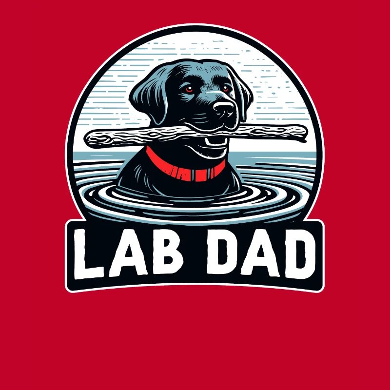 Labrador Retriever Chien LAB DAD Noir Labrador