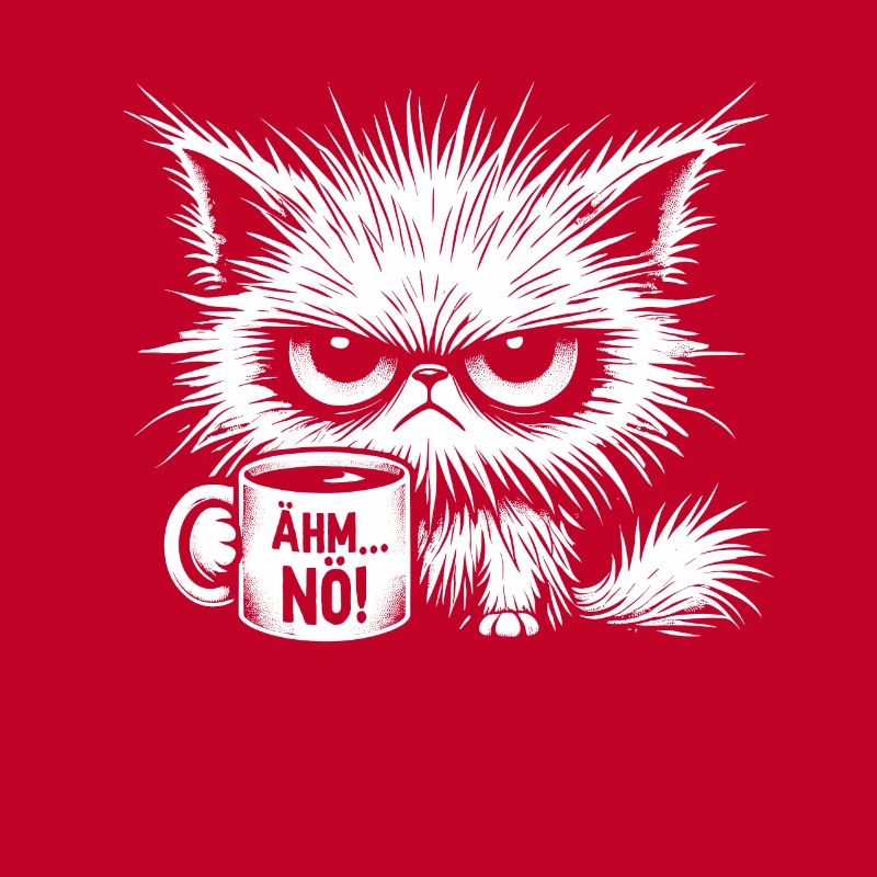 Ähm Nö, Sarkasmus & lustige Katze Tee Kaffee