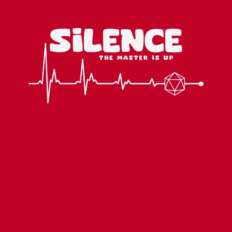 Silence! The Master Is Up D20 Cube
