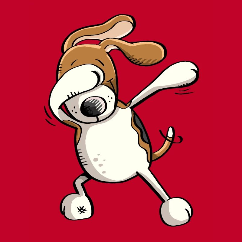 Funny Dab Dance Beagle - Hund - Comic - Geschenk