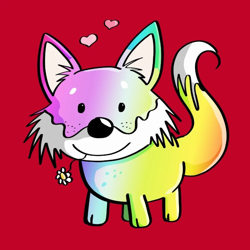 Fox rainbow - foxes - red fox - predator