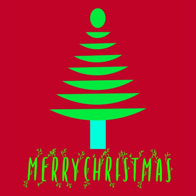 Neon Pine Christmas Tree