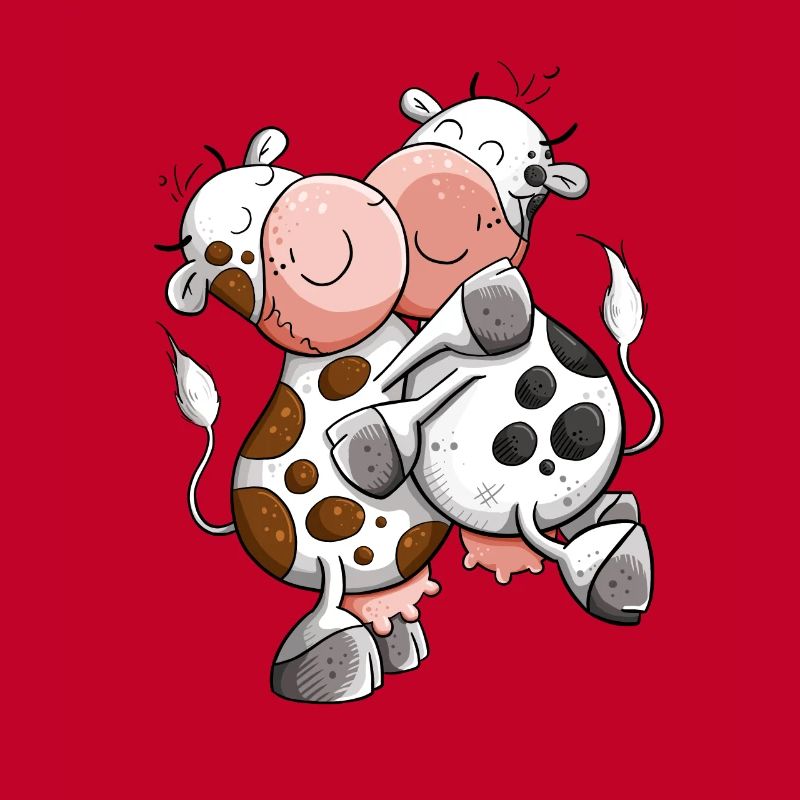 Cuddling Cows I Cow Cows