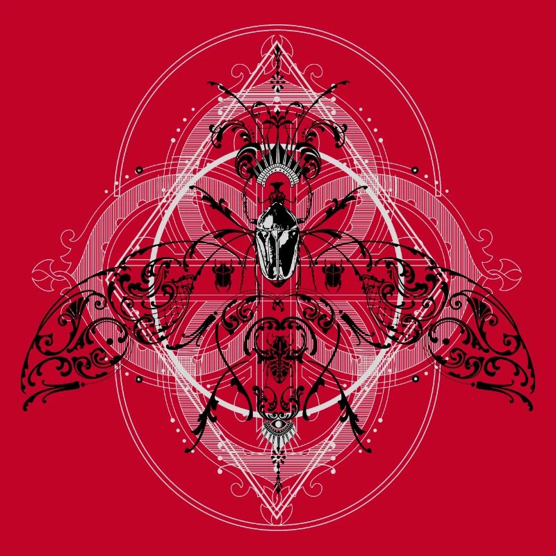 Psychedelic Insects Bug Pattern Ornament