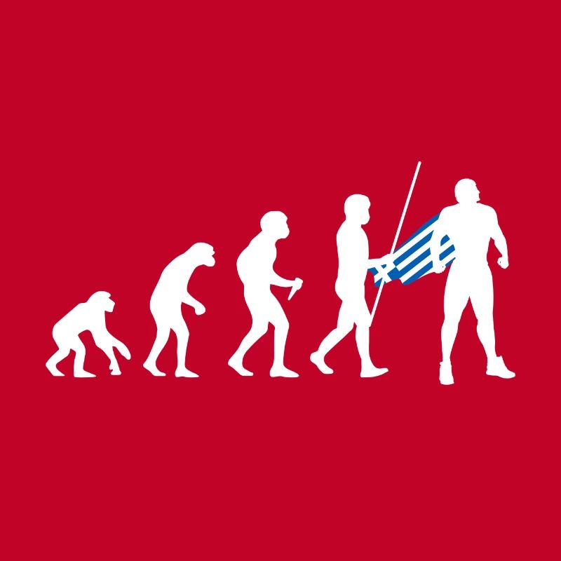 Évolution grecque Super-héros Drapeau grec