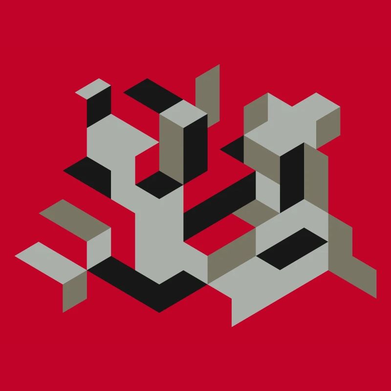 Perspective Construction Cube Teindre Yourself Labyrinthe 3D