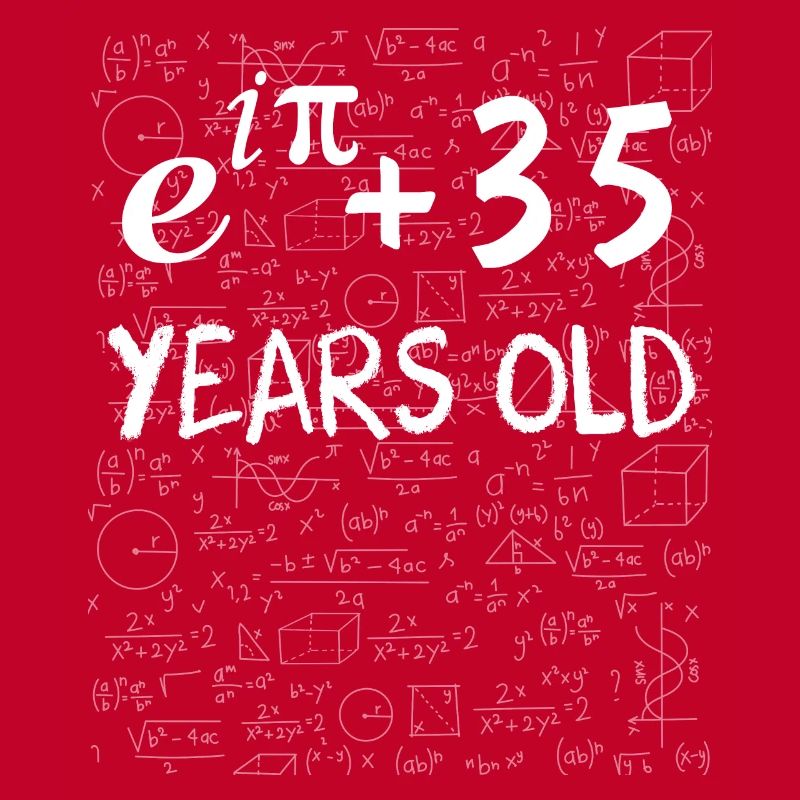 34th birthday 34 years old Euler Identity math