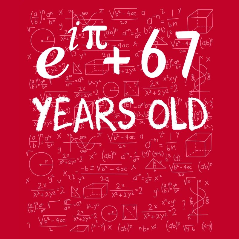 66th Birthday 66 Years Euler Identity Math Gift