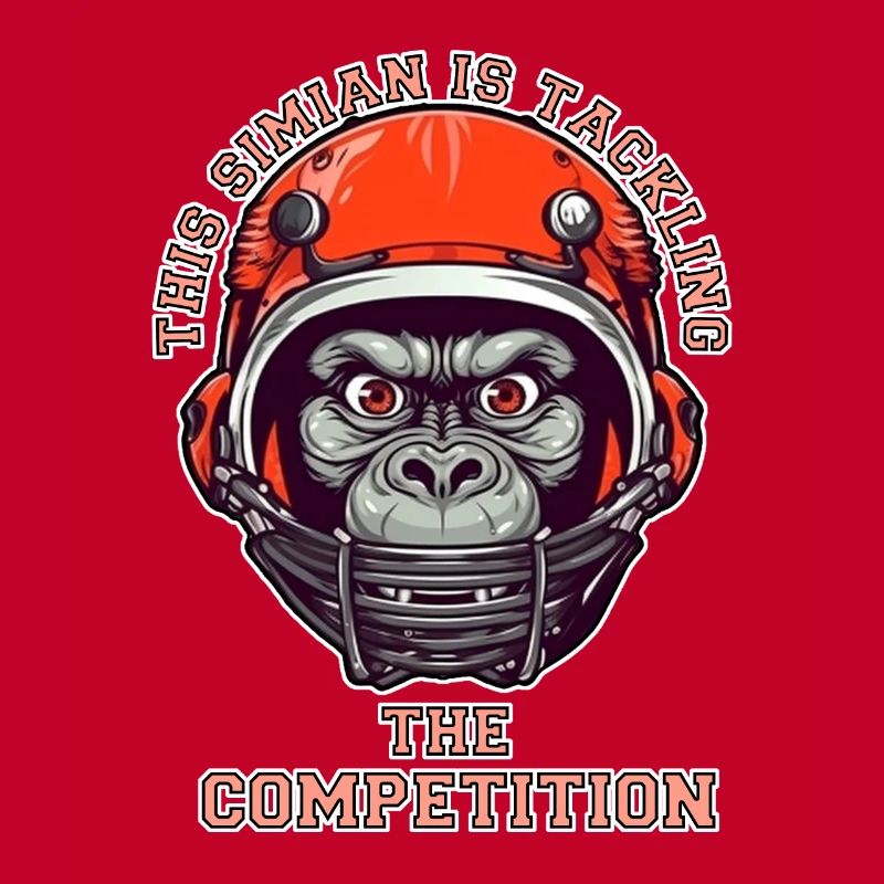 self-confident monkey accepts the challenge