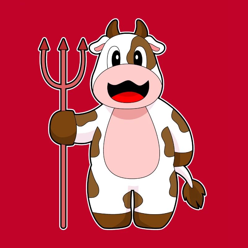 Vache Halloween Devil Trident