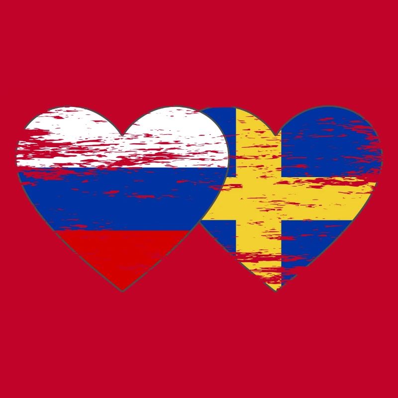 Suède Drapeau russe utilisé