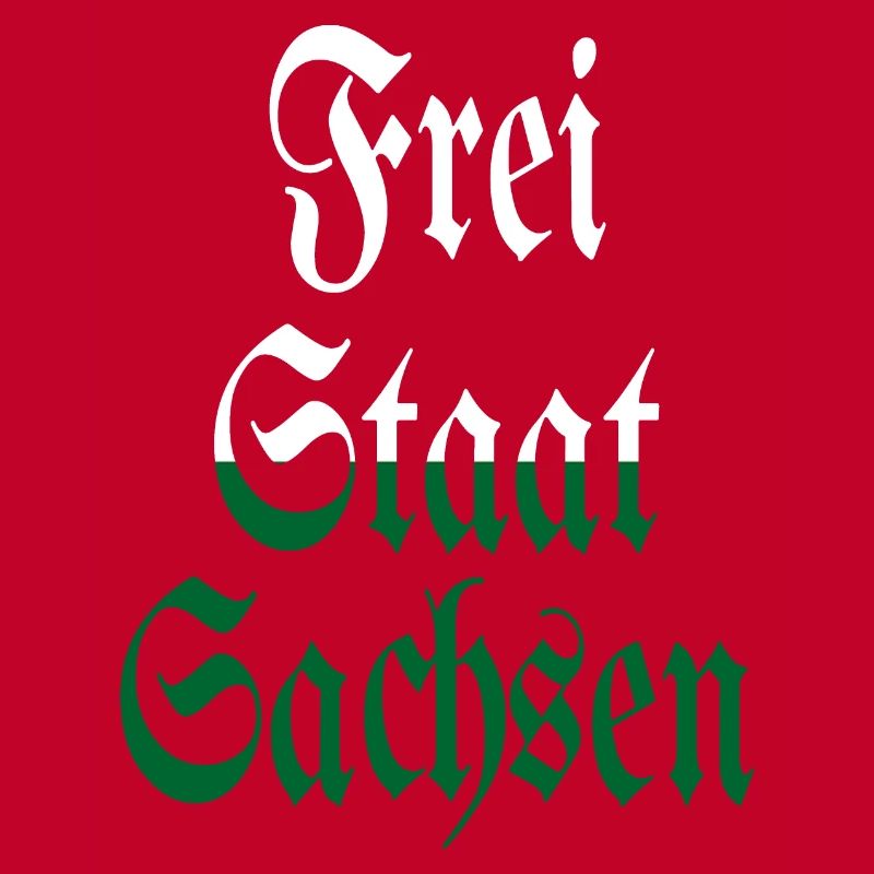 Land libre de Saxe blanc vert maison